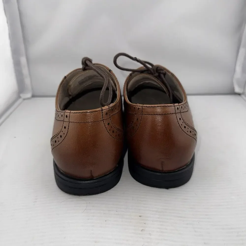 Florsheim Reveal Wingtip Jr Boys'‎ Toddler-Youth Oxford 2M Cognac Brown Tan